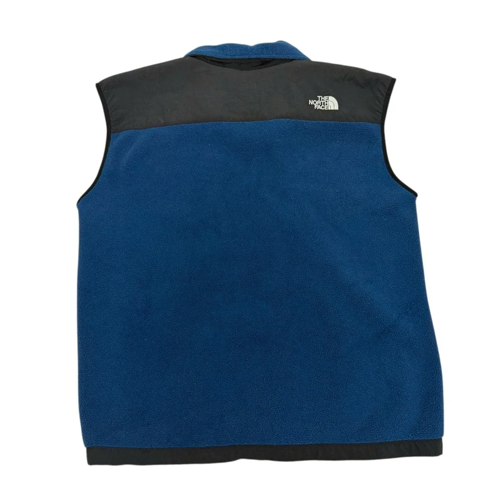 Vintage 90s The North Face Denali Fleece‎ Blue Full Zip Outdoor Vest Mens Size L